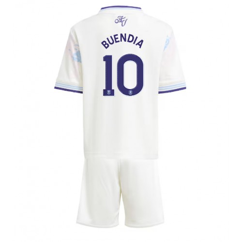 Aston Villa Emiliano Buendia #10 Replika babykläder Tredjeställ Barn 2025-26 Kortärmad (+ korta byxor)